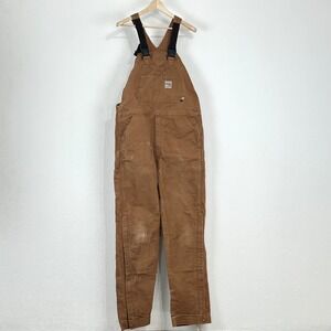 Carhartt Mens FR Duck Bib Overalls 36x36 Flame Resistant Double Front Thrashed